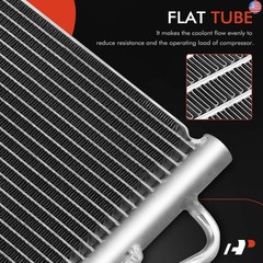 A-Premium Air Conditioning A/C Condenser Compatible with Hyundai Sonata