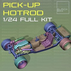1:25-1:24 Scale Hot Rod Pickup | Full Model Kit-Unnasembled & Unpainted