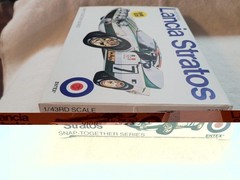 Vintage Entex Lancia Stratos Rally model Car Parts sealed inside Unbuilt 1/43rd