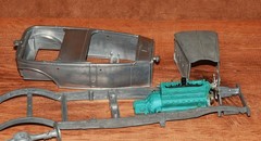Hubley 1930 Packard Sport Phaeton Model Kit, Missing Parts, Invatory Included