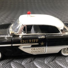 Vintage Signature Orange County Sheriff 1956 Plymouth Police Car Model