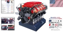 Realistic V8 Combustion Engine Model – DIY Kit for All Ages
