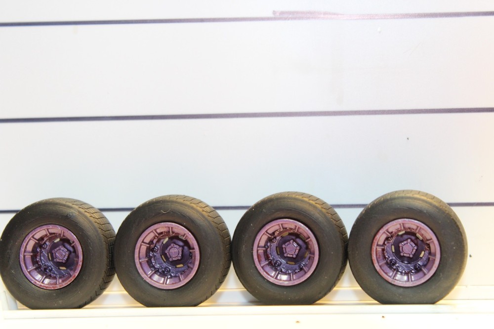 A-22 1/25 scale racing, model car kits, parts dirt track tires and wheels ,