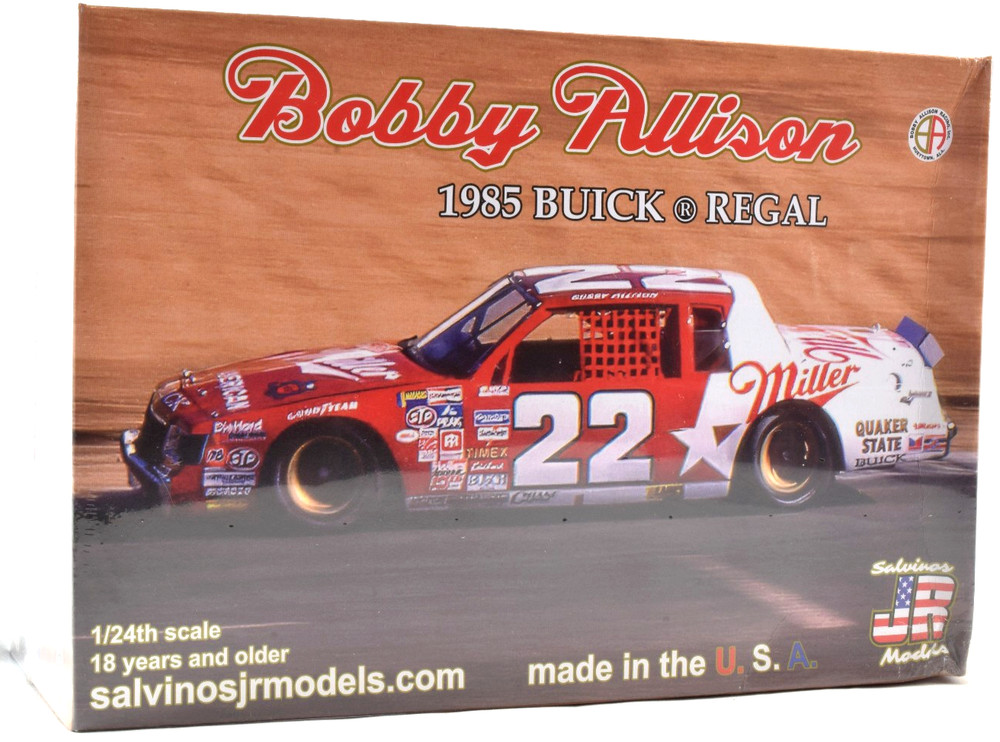 Salvinos JR Models “Miller” Bobby Allison 1985 Buick Regal 1/24 Model Car Kit
