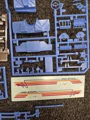 1966 66 Chevy II Nova Pro Street 1/25 Scale Model Parts Lot wide wheel well