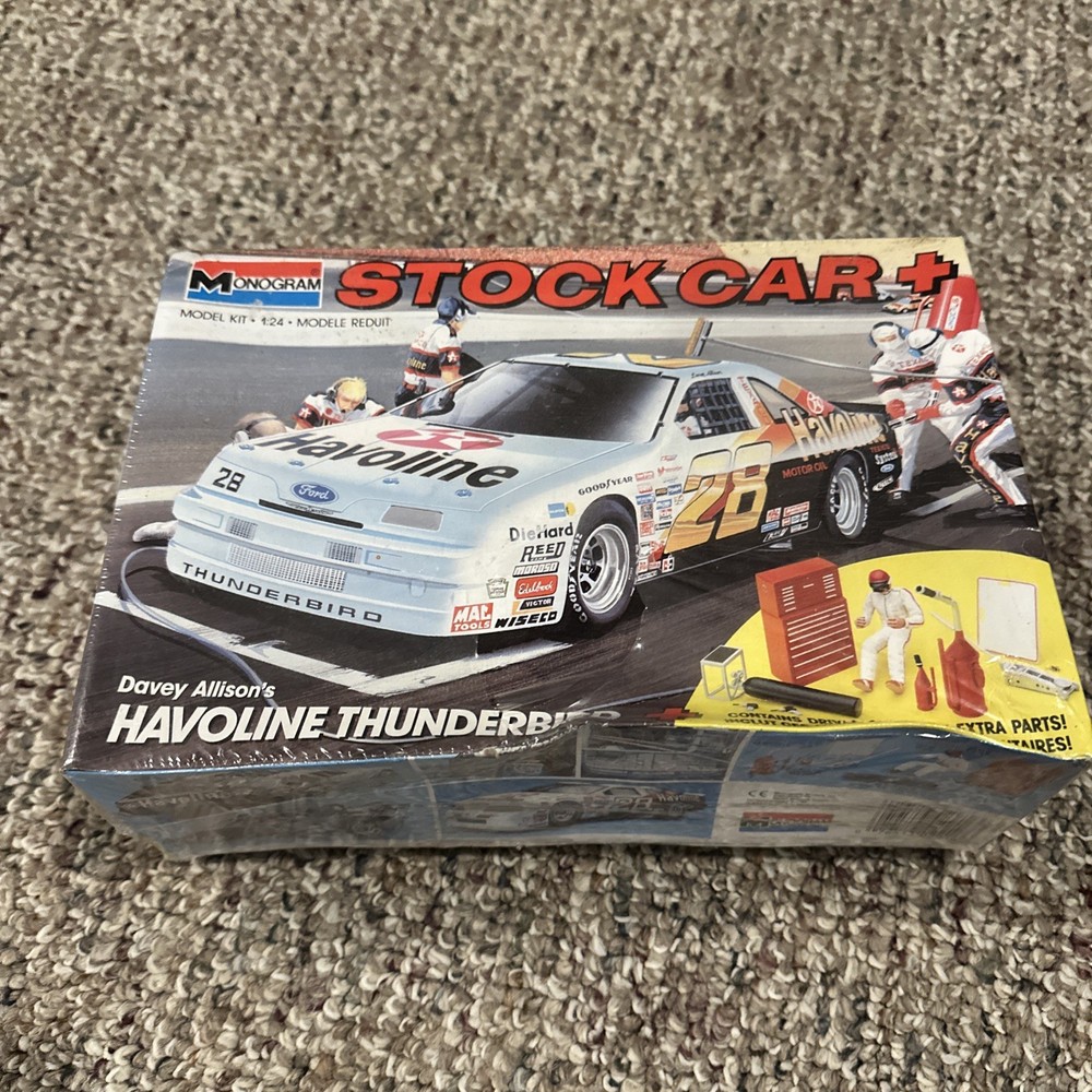Monogram Davey Allison’s Havoline Thunderbird Stock Car 1/24 Model NEW SEALED!