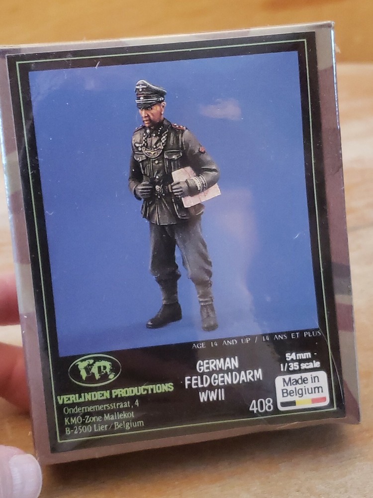Verlinden 408 1/35 German Feldgendarm WWII Army Resin 54mm NEW SEALED