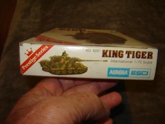 Aurora ESCI 6201 Model kit KING TIGER Box Opened 1/72 Kit Factory Sealed 1977