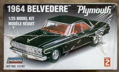 Lindberg 1:25 1964 Plymouth Belvedere (stock) – Factory Sealed – 2 engines