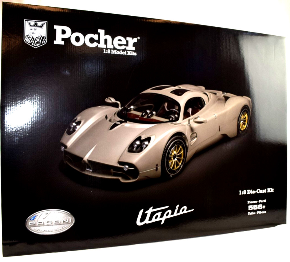 Pocher Pagani Utopia Coupe – Rinascimento Lucido 1/8 Die-Cast Model Kit HK120