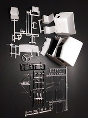 AMT Kenworth W-925 Tractor 1/25 cab glass interior seat chrome air horns truck