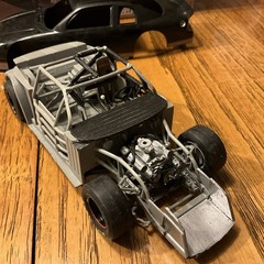 Built Model Car, 1998 Revell Stock Car STARTED, INCOMPLETE, MODIFIED