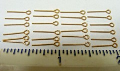 3/8″ Long Brass Escutcheon Pins (48 pcs) by Don Mills Models