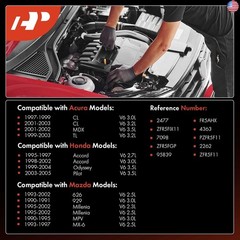 A-Premium Iridium Platinum Spark Plugs Compatible with Honda Accord 1995-2002,