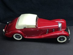 Vintage Monogram Mercedes Benz 540K Convertible Coupe 1/25 Model Nice Build