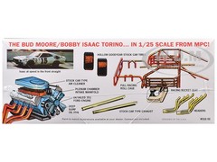 SKILL 2 MODEL KIT 1972 FORD TORINO STOCK CAR “ISAAC” 1/25 SCALE BY MPC MPC1038