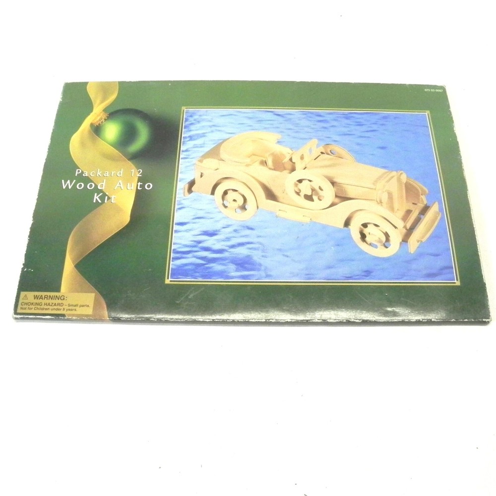 PACKARD 12 WOOD AUTO KIT DAYTONA HUDSON CORPORATION 1998 LAMINATED WOOD PART NEW