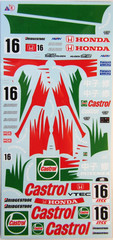 Decalpool 1/24 Scale Honda Civic Castrol Mugen JTCC 1995 Decal & Transkit DP147T