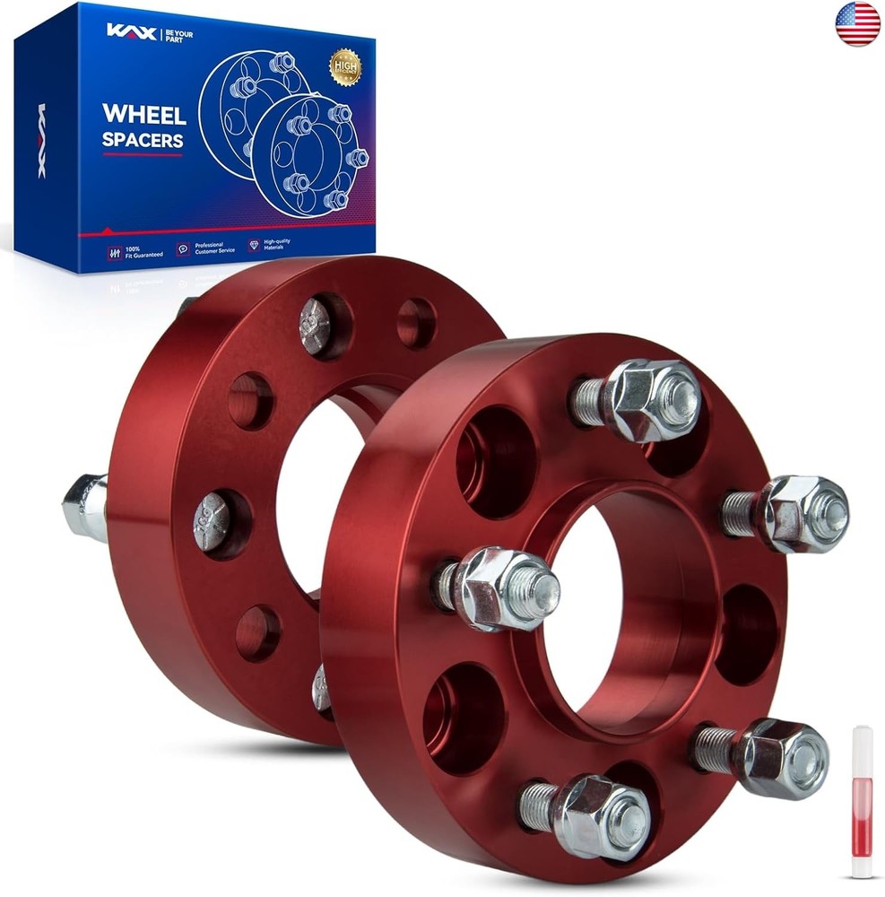 KAX 5×4.5 Wheel Spacers 1.25 inch, Hub Centric Wheel Spacers with 1/2″ x20
