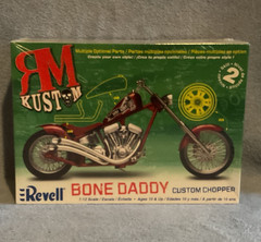 Revell RM Kustom Bone Daddy Custom Chopper 1:12 White Chrome Model Kit 85-7317