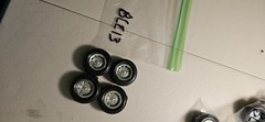 MODEL CAR DODGE PLYMOUTH MOPAR RALLEY WHEELS AND TIRES BLE13
