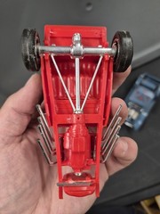 Lot of 2 Vintage Built Plastic Model Car Kits Junkyard Hot Rod Dragster 1970s