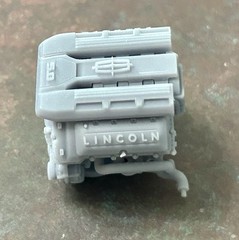 Resin “Lincoln 5.0” Modern Engine for scale model cars, 1/24 1/25