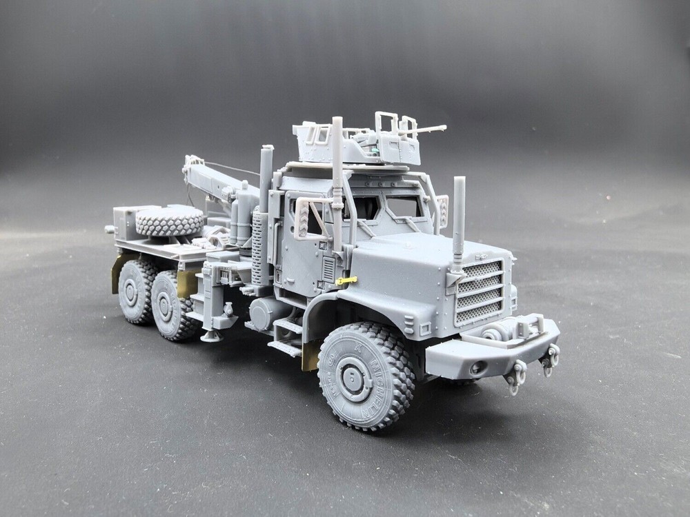 1/35/48 US MTVR MK36 Wrecker Rescue Crane Unpainted Resin Model Kit 3D Printed