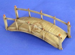 Verlinden 1/35 Small Wooden Foot Bridge (5.5″ x 2″ inches) [Resin Diorama] 2671