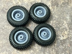 1/24 Scale: 18-Inch “Off-Road Chevy Truck Rally” Wheels W/ Mud Tires;Jeep,Resin
