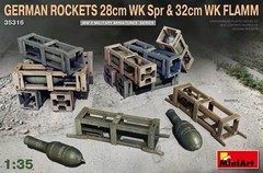 Miniart 1/35 GERMAN ROCKETS 28cm WK Spr & 32cm WK FLAMM #35316 *Sealed*