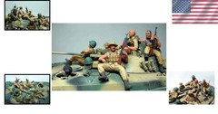 1/35 Scale Die-Cast Resin Model Kit Soviet Army Tank Crew in Afghanistan 7 Fi…