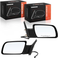 Pair (2) Driver & Passenger Side View Mirror Compatible with Chevy & GMC – Silve
