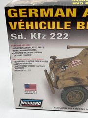 Lindberg Sd.Kfz. 222 German Armored Car 1/35 WWII Military Model Kit No. 76006