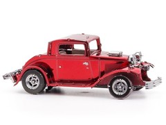 1932 FORD COUPE RED STEEL MODEL KIT BY METAL EARTH MMS198