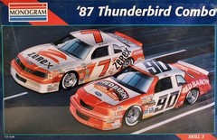 MONOGRAM 1/24 REDBARON #90 T-BIRD STOCK CAR FACTORY BUILT BOX ART DISPLAY MODEL