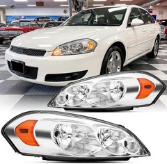 2PCS Headlight Assembly For 2006-2013 Chevy Impala LS LT LTZ For 2014-2016