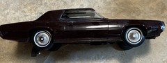 VINTAGE AMT 1969 DARK MAROON FORD THUNDERBIRD DEALER PROMO CAR / RADIO VERSION