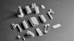 HEMI V8 Chrysler BLOWN SUPERCHARGER – 3D print 1 8 12 18 24 43 amt revell Tamiya