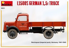 MINIART MODELS 1/35 L1500S German 1.5t Truck Model Kit MIA38051