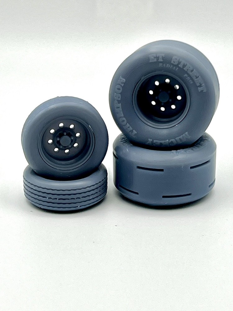 1/24 Resin “Weld” Style Drag Racing Model Car Wheels/Tires,1/25, 3D Print
