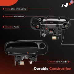 A-Premium Interior & Exterior Door Handles Compatible with Toyota Corolla