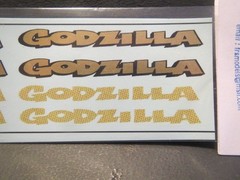 NEW! Godzilla “Spun Gold” 1/25 Decals from Fremont Racing Specialties