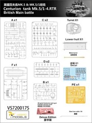 VESPID VS720017S Centurion Tank Mk.5/1-4.RTR British MBT 3D Print Canvas Cover