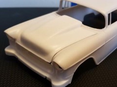 Resin Bubble Hood for ’55 Chevy Bel Air Sedan AMT 1/25. HOT! NEW!