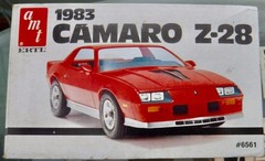 1983 Camaro Z-28 Plastic Model Kit 1:25 AMT 6561 Partly Assembled