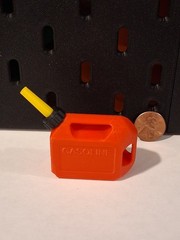 (Set Of 5) Miniature Gas Cans 1/10 Scale