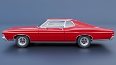 ABS-LIKE RESIN 3D PRINTED 1/25 1968 FORD GALAXIE 500 2-DOOR FASTBACK KIT