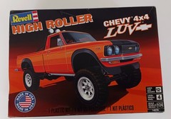 Revell High Roller Chevy 4×4 Luv Pickup 1:24 Scale Plastic Model Kit Open Box