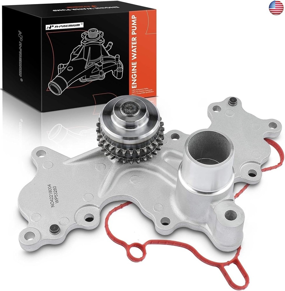 A-Premium Engine Water Pump with Gasket Compatible with Ford Mustang F-150